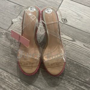 Juicy couture criteria rainbow heels